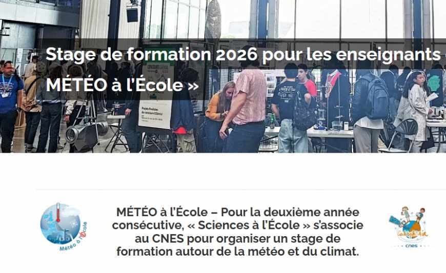 Séminaire CNES-Météo à l’école 2026
